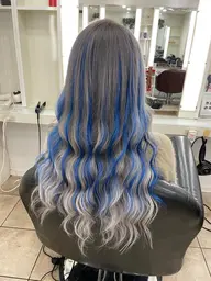 【ハイトーン】‪‪❤︎‬うる艶ブリーチ＋カラー＋最高級人毛シールエクステ80本＋内部補修トリートメント