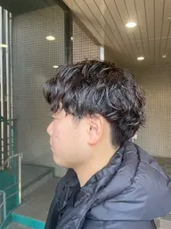 メンズカット＋スパイラルパーマ