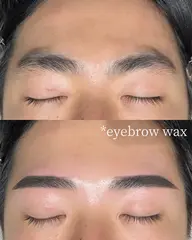 【平日割‼️】メンズ眉ワックス×パーマ（ブロウリフト）+眉メイク