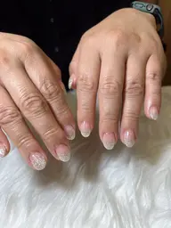 ワンカラー、ラメグラデーション