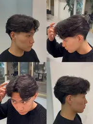 カット+フェザーパーマ🪶