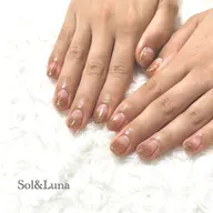 《オフあり》可愛い/キラキラ/グリッター/ラメグラデーション　¥4800