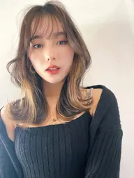 🌙カット+イヤリングカラー+全体カラー+トリートメント🌙