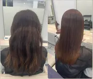 平日限定‼️うる艶酸性ストレート‼️リファファインバブル付シャンプートリートメント