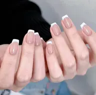 自爪♥️フレンチネイル💅ベースカラー有り
