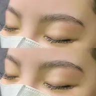 【🫧マツエク×HBL🫧】フラットラッシュ100本とHBL（アイブロウ・眉Wax）のメニュー！（エクステ本数変更可能）