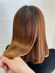 ‼️ダメージ無しの縮毛矯正👍ブリーチ毛でも縮毛矯正出来ます‼️カット＋酸性ストレート＋高濃度トリートメント