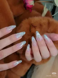 新流行《チップ長さ出し》ダブルマグネットフレンチ×ラメフレンチ ¥11990