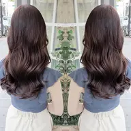 デザインカット+コテ巻き風パーマ+ハホニコトリートメント