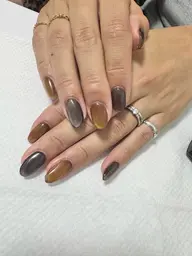 ハンドネイル　ジェルネイル　オフなし　カラー変更可