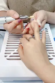 他店スカルプ、長さだしチップ、3Dパーツ　埋め尽くしオフ