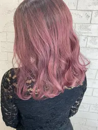🤍1番人気🤍🦋カット＋髪質改善カラー＋ トリートメント🦋‼️コテ巻き仕上げ🤍
