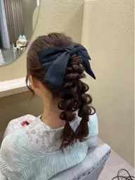 ヘアセット(金箔orパールor当店用意の選べるヘア飾り)