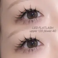 上下LEDフラットラッシュ💘上120本+下30本 ꒰ 新規8800円/再来9800円꒱