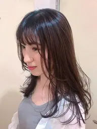 前髪カット付き💎❣️イチオシ❣️Aujua4stepトリートメント＋コテ巻き仕上げ💎(シャンプー、ブロー込み)