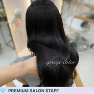 【リピーター様人気メニュー✨】前髪顔周りカット+艶髪ケアカラー+超音波クイックトリートメント【韓国ヘア🩵】