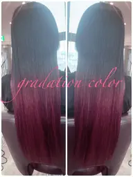 グラデーションカラー(ブリーチ込)ファイバープレックスをお使いの場合➕2000円になります。