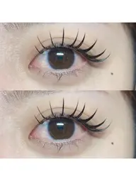 マツエク140本(オフ込)フラット+¥500/カラー+¥1000/コーティング+¥600/LED+￥1000