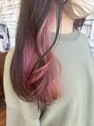 【ポイントブリーチ】イヤリングカラー+トリートメント✨