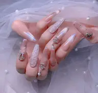 💅💅【長さだし✖︎チークネイル&マグフレンチ&ガラスフレンチ&オーロラネイル】+6本やり放題￥12,480