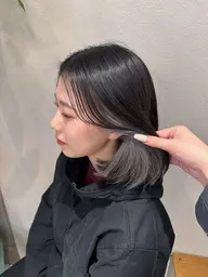 【10代〜20代限定】インナーカラー🎀/ポイントブリーチ+ワンカラー