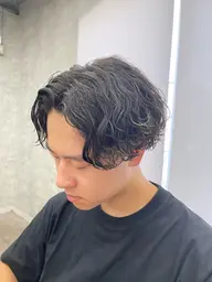 メンズカット×波巻きパーマ×トリートメント