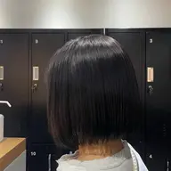 ボブカット+縮毛矯正