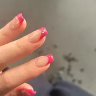 （Hand）オフありクリアベースフレンチネイル　パーツ追加不可