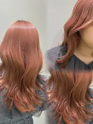 【ダメージレスで出来る👀】ケアブリーチ＋オンカラー