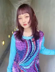 前髪カット➕ダブルカラー➕2ステップトリートメント