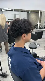 🇰🇷韓国風シャドウパーマ+メンズカット‪✂︎‬+パーマ用トリートメント🫧