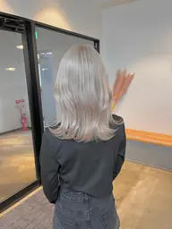 ケアブリーチ+カラー+オージュア4STEP