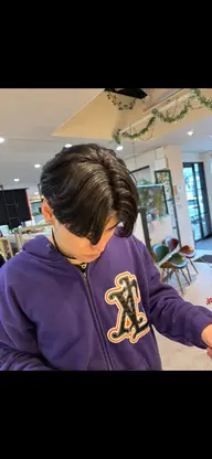 (乾かすだけでok)カット+曲がる縮毛矯正