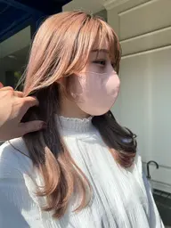 カット＋透明感ケアカラー＋spaシャンプー