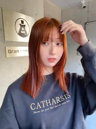 カット➕ブリーチダブルカラー➕補修トリートメント