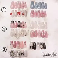 🆕デザイン追加!!【どなたでも・土日祝もOK】オフ込!リボン付き🎀ガーリーワンホンネイル(お色替えOK)