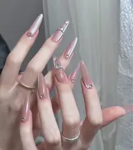 JR【チップ長さ出し】マグネット　フラッシュ➕❤️パーツ2個両手合計2個