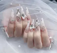 ✨チップ長さ出し✨持ち込みデザインやり＋つけ放題