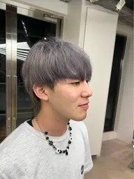 【🟡ミニモ限定再来様クーポン🟡】3stepトリートメント付きダブルカラー🎨【ブリーチ➕オンカラー】（メンズカラー）