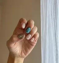 店頭サンプルアート3本（両手で6本）＋他ワンカラー/グラデ/フレンチ¥7800