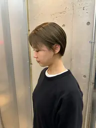 【ほんの少し、気分を変えたい日に】赤みゼロの透明感カラー（ブリーチなしWケアカラー+ミニトリートメント）🌿