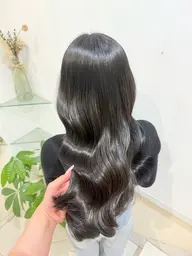 🩰🤍前髪カット+カラー+3step補修トリートメント🩵🛼ロング料金なし🪄(土日祝+¥500)