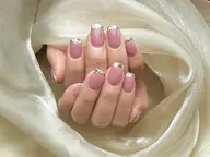 🎀ガラスフレンチ【ジェルオフ無料ケア込み】