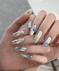 【スカルプorチップ長さ出し】150分ストーン&フラットアートし放題コース