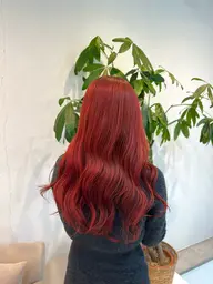 【🌼ブリーチなしで明るくしたい方にオススメ🌼】  ダブルカラー+3STEPトリートメント