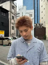 【ショート限定】カット＋ダブルカラー　【メンズ】