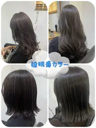 🤍ミニモ限定🤍人気No.2 カット+透明感カラー+2stepトリートメント