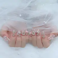 冬限定金額🩷チップ長だし🩷10本アート(手描きなし)パーツ・シールつけ放題