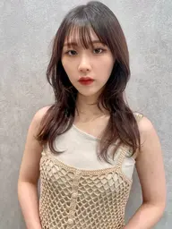 前髪カット＋髪質改善カラー＋3stepトリートメント🇰🇷✨120分