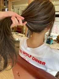 【ナチュラルハイライト✨】カット+ホイルカラー+カラー+トリートメント